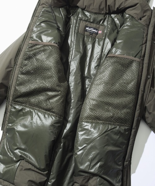 WILD THINGS（ワイルドシングス）の「【WILDTHINGS / ワイルドシングス】CB TRANSPORT PARKA トランスポートパーカー（ダウンジャケット/コート・メンズ・グレー系その他/オリーブドラブ/ブラック・M/L）」の13枚目の写真