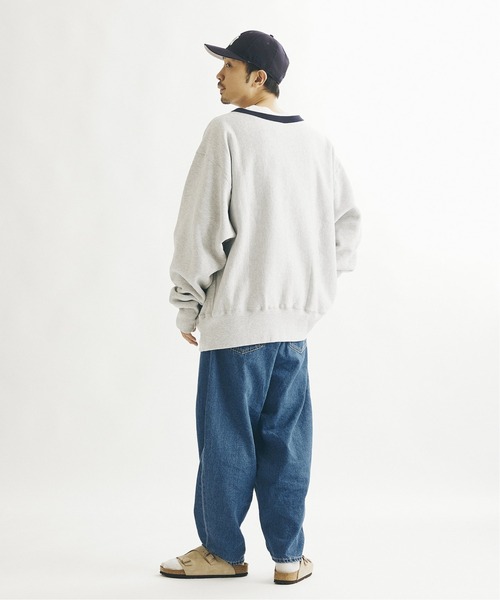 CAMBER（キャンバー）の「【CAMBER×JOURNAL STANDARD】別注 CROSS KNIT DOUBLE NECK スウェット（スウェット・メンズ・ネイビー/ブルー/グリーン/グレー・XX-LARGE/LARGE/X-LARGE）」の12枚目の写真