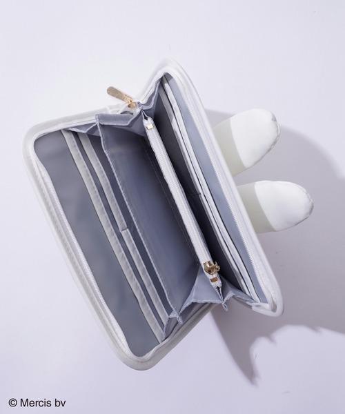 natural couture（ナチュラルクチュール）の「MIFFY FACE マルチケース（その他小物・レディース・ホワイト/グレー・FREE）」の5枚目の写真