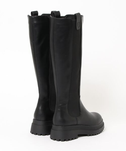 Shoes in Closet（シューズインクローゼット）の「【Shoes in Closet ＋ (プラス)】ボリューム  トラックソール 厚底 ロング丈 ブーツ 2674（ブーツ・レディース・ブラック・LL/S/M/L）」の3枚目の写真