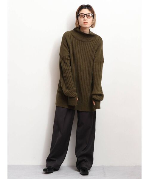 Ungrid（アングリッド）の「ハイネックミリタリーデザインニット（ニット/セーター・レディース・アイボリー/カーキ/チャコールグレー・FREE）」の12枚目の写真