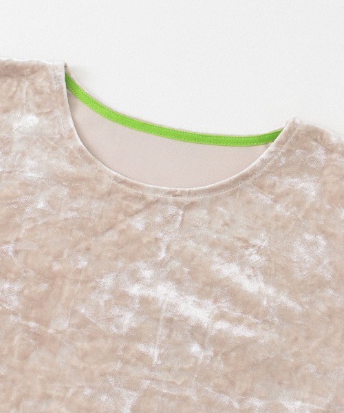 KBF（ケイビーエフ）の「コンパクトベロアTシャツ（Tシャツ/カットソー・レディース・ダークブラウン/ベージュ系その他/ブルー系その他・ONE）」の14枚目の写真