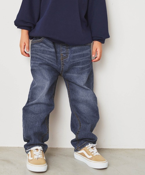 ＆yam（アンドヤム）の「テーパードデニムパンツ（デニムパンツ・キッズ・ブラック/ブルー/ライトブルー・110-120cm/120-130cm/100-110cm）」の3枚目の写真