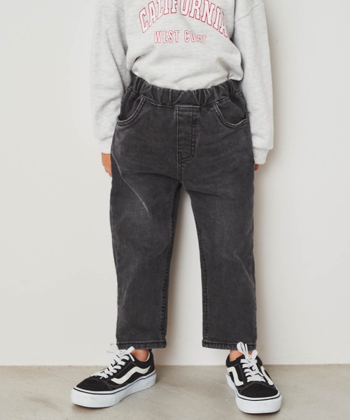 ＆yam（アンドヤム）の「テーパードデニムパンツ（デニムパンツ・キッズ・ブラック/ブルー/ライトブルー・110-120cm/120-130cm/100-110cm）」の18枚目の写真