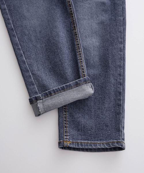 ＆yam（アンドヤム）の「テーパードデニムパンツ（デニムパンツ・キッズ・ブラック/ブルー/ライトブルー・110-120cm/120-130cm/100-110cm）」の16枚目の写真