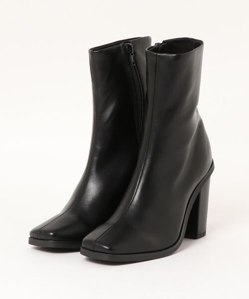 EDIT COLOGNE（エディットコロン）の「アンクルブーツ（パンプス・レディース・ホワイト/ブラック/ボルドー・23.0cm/23.5cm）」の2枚目の写真