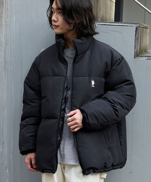 (最安値) U.S. POLO ASSN. ダウンジャケット M 黒 U.S. POLO ASSN. ダウンジャケット ダウン ASSN.&frasl;ユーエスポロアッスン