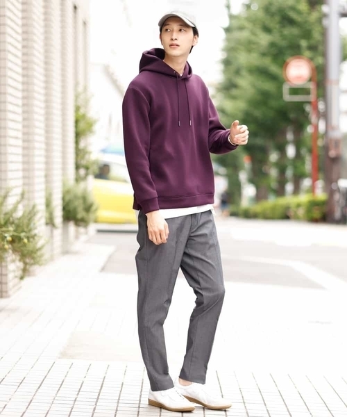 a.v.v(アーヴェヴェ)の「【オンオフ兼用】美脚ストレッチスマートスラックス(スラックス・メンズ・ネイビー/ブラウン/チャコールグレー・44/46/50/48/52)」の6枚目の写真
