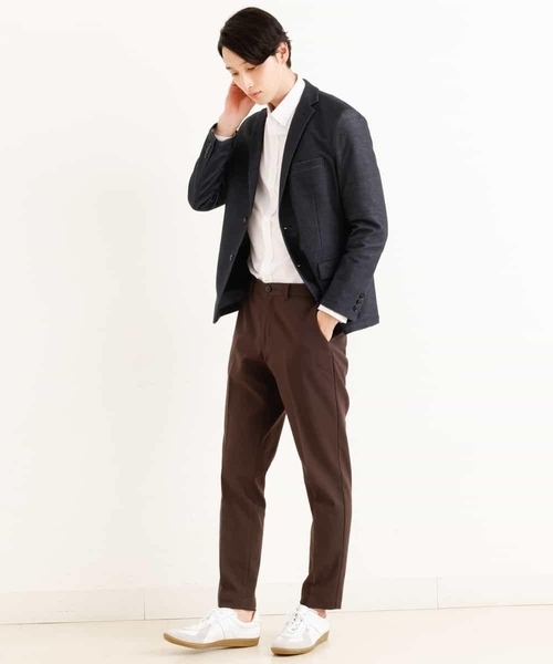 a.v.v(アーヴェヴェ)の「【オンオフ兼用】美脚ストレッチスマートスラックス(スラックス・メンズ・ネイビー/ブラウン/チャコールグレー・44/46/50/48/52)」の12枚目の写真
