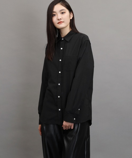 air tokyo sellection(エアートウキョウセレクション)の「ポリラミー レギュラーカラー シャツ(シャツ/ブラウス・メンズ・ホワイト/ブラック/ベージュ/ネイビー/カーキ・MEDIUM/LARGE/X-LARGE)」の7枚目の写真