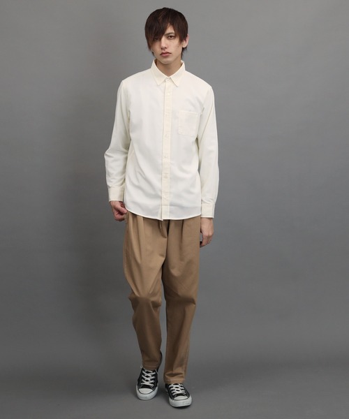 air tokyo sellection(エアートウキョウセレクション)の「ポリラミー レギュラーカラー シャツ(シャツ/ブラウス・メンズ・ホワイト/ブラック/ベージュ/ネイビー/カーキ・MEDIUM/LARGE/X-LARGE)」の11枚目の写真