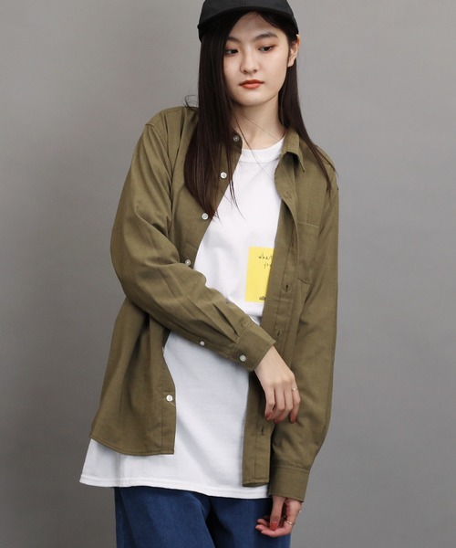 air tokyo sellection(エアートウキョウセレクション)の「ポリラミー レギュラーカラー シャツ(シャツ/ブラウス・メンズ・ホワイト/ブラック/ベージュ/ネイビー/カーキ・MEDIUM/LARGE/X-LARGE)」の10枚目の写真