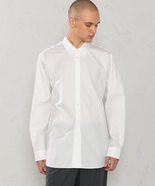 TOMORROWLAND (トゥモローランド)の「コットンオックスフォード レギュラーシャツ(シャツ/ブラウス・メンズ・ホワイト/サックスブルー・46/48)」の4枚目の写真