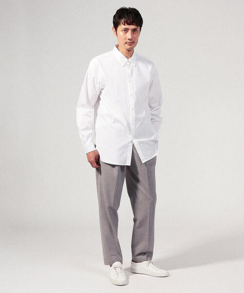 TOMORROWLAND (トゥモローランド)の「コットンオックスフォード レギュラーシャツ(シャツ/ブラウス・メンズ・ホワイト/サックスブルー・46/48)」の13枚目の写真