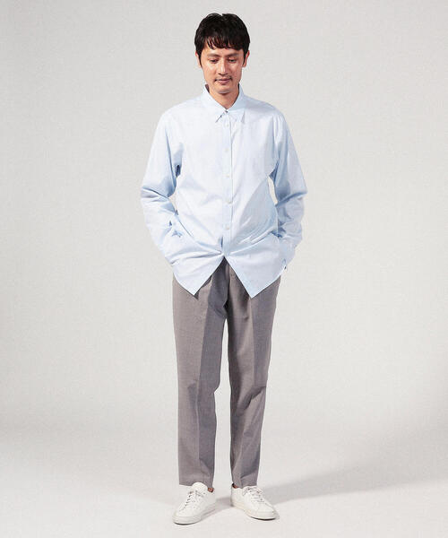 TOMORROWLAND (トゥモローランド)の「コットンオックスフォード レギュラーシャツ(シャツ/ブラウス・メンズ・ホワイト/サックスブルー・46/48)」の14枚目の写真