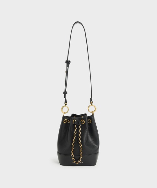 【セール】チャンキーチェーン バケットバッグ / Chunky Chain Bucket Bag（ショルダーバッグ）｜CHARLES