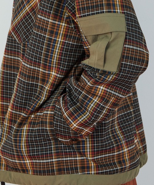 FRAPBOIS（フラボア）の「T/Rチェック ブルゾン（ブルゾン・レディース・グリーン/ブラウン・2/1/3）」の10枚目の写真