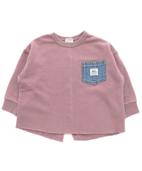 F.O.KIDS(エフオーキッズ)の「/バックスリットトレーナー(スウェット・キッズ・パープル/グレー/ダークブルー/チャコール・90/100/110/120/80/130/95/140)」の4枚目の写真