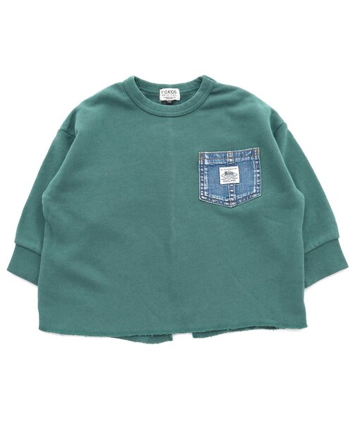 F.O.KIDS(エフオーキッズ)の「/バックスリットトレーナー(スウェット・キッズ・パープル/グレー/ダークブルー/チャコール・90/100/110/120/80/130/95/140)」の1枚目の写真