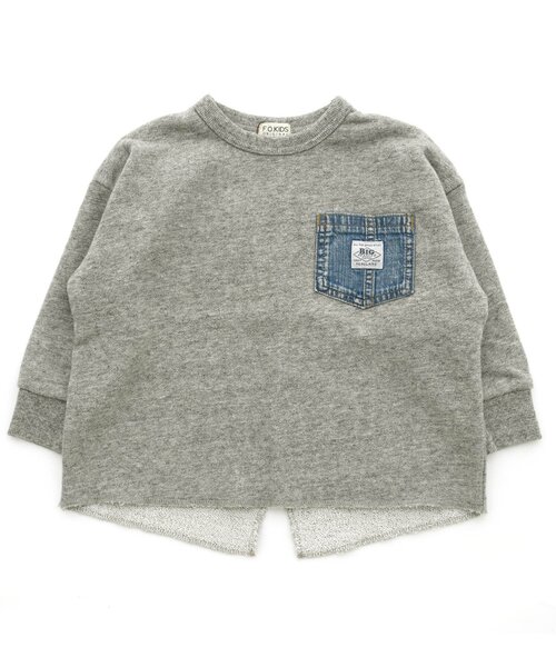 F.O.KIDS(エフオーキッズ)の「/バックスリットトレーナー(スウェット・キッズ・パープル/グレー/ダークブルー/チャコール・90/100/110/120/80/130/95/140)」の2枚目の写真