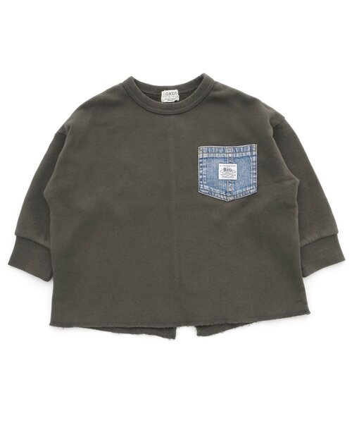 F.O.KIDS(エフオーキッズ)の「/バックスリットトレーナー(スウェット・キッズ・パープル/グレー/ダークブルー/チャコール・90/100/110/120/80/130/95/140)」の3枚目の写真