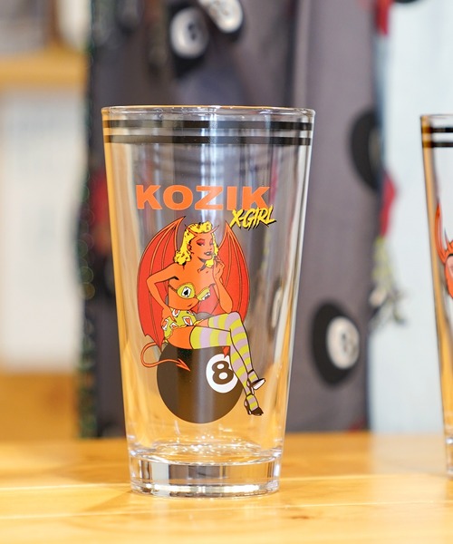 X-girl（エックスガール）の「X-girl × KOZIK GLASS（グラス/マグカップ/タンブラー・レディース・A/B・ONE SIZE）」の2枚目の写真