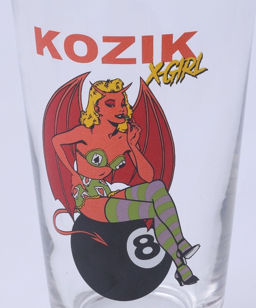 X-girl（エックスガール）の「X-girl × KOZIK GLASS（グラス/マグカップ/タンブラー・レディース・A/B・ONE SIZE）」の12枚目の写真