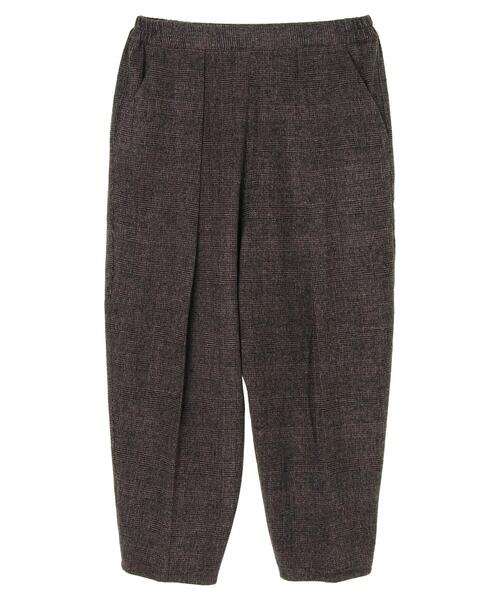 CRAFT STANDARD BOUTIQUE（クラフトスタンダードブティック）の「センタープレスコクーンパンツ　＊（スラックス・レディース・チャコールグレー/ブラウン・FREE）」の5枚目の写真