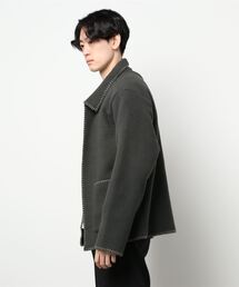 ジャケット・アウター Stussy Woodsy Blanket Stitch Fleece STUSSY / WOODSY BLANKET STITCH FLEECE / CHARCOA