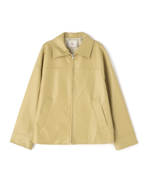 N.（N. Natural Beauty Basic）（エヌエヌナチュラルビューティーベーシック）の「フェイクレザーコーチブルゾン（ブルゾン・レディース・ブラック/ブラウン/イエロー・MEDIUM）」の20枚目の写真