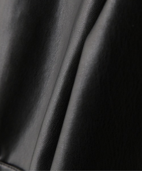 N.（N. Natural Beauty Basic）（エヌエヌナチュラルビューティーベーシック）の「フェイクレザーコーチブルゾン（ブルゾン・レディース・ブラック/ブラウン/イエロー・MEDIUM）」の11枚目の写真