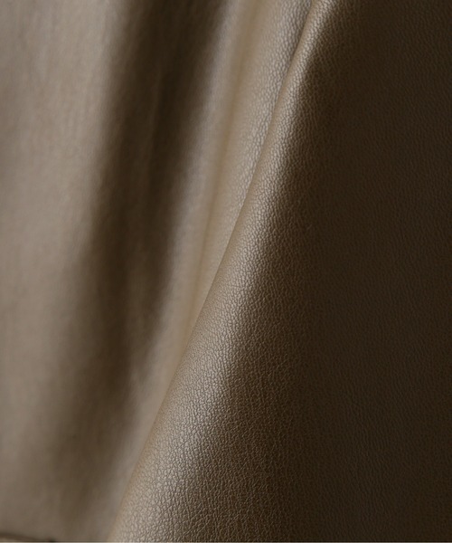 N.（N. Natural Beauty Basic）（エヌエヌナチュラルビューティーベーシック）の「フェイクレザーコーチブルゾン（ブルゾン・レディース・ブラック/ブラウン/イエロー・MEDIUM）」の16枚目の写真