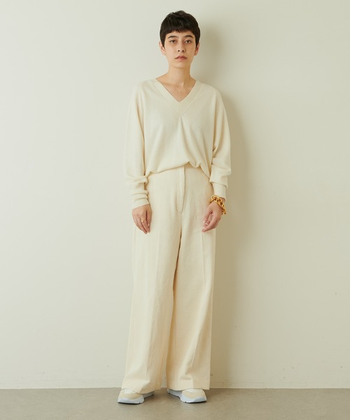 Whim Gazette(ウィムガゼット)の「コールワイドパンツ(その他パンツ・レディース・グリーン/オフホワイト・38/36)」の17枚目の写真