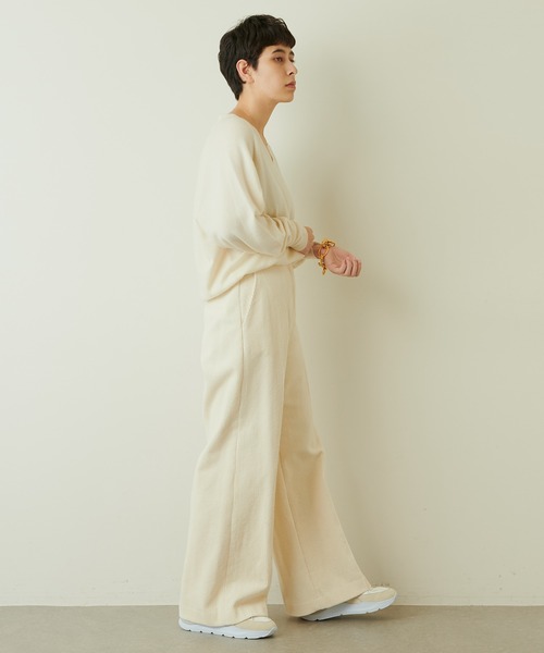 Whim Gazette(ウィムガゼット)の「コールワイドパンツ(その他パンツ・レディース・グリーン/オフホワイト・38/36)」の20枚目の写真