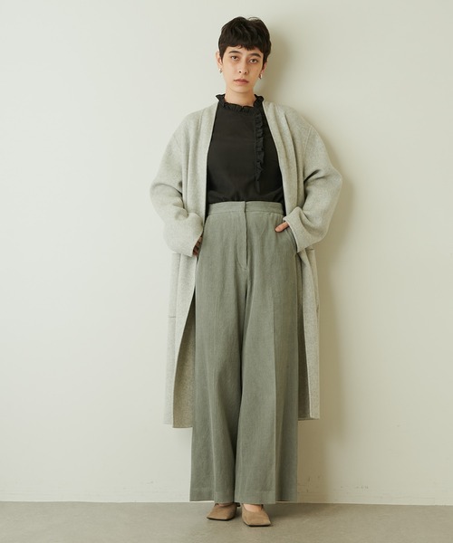 Whim Gazette(ウィムガゼット)の「コールワイドパンツ(その他パンツ・レディース・グリーン/オフホワイト・38/36)」の13枚目の写真