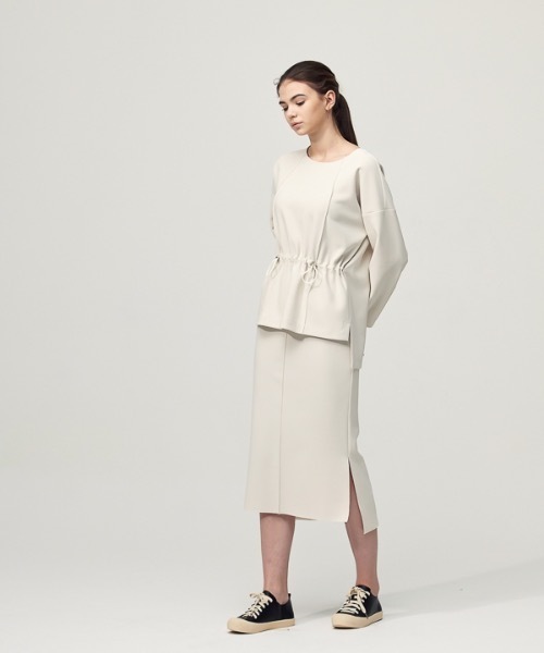 ACUD（アクド）の「【ACUD 】コンフォートマーメイドバンディングスカート / Comfort Mermaid Bending Skirt（スカート・レディース・ブラック/オフホワイト/オリーブ・SMALL/MEDIUM）」の10枚目の写真