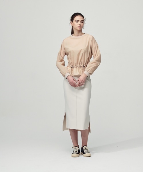 ACUD（アクド）の「【ACUD 】コンフォートマーメイドバンディングスカート / Comfort Mermaid Bending Skirt（スカート・レディース・ブラック/オフホワイト/オリーブ・SMALL/MEDIUM）」の8枚目の写真