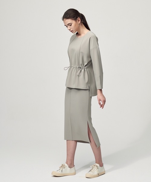 ACUD（アクド）の「【ACUD 】コンフォートマーメイドバンディングスカート / Comfort Mermaid Bending Skirt（スカート・レディース・ブラック/オフホワイト/オリーブ・SMALL/MEDIUM）」の13枚目の写真