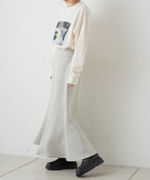 Kastane（カスタネ）の「【SETUP対応】カラーMIXスウェットスカート（スカート）」