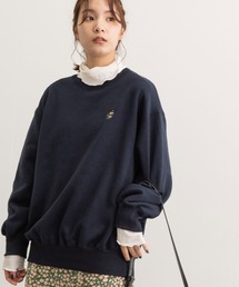 裏起毛裏毛ワイドトレーナー