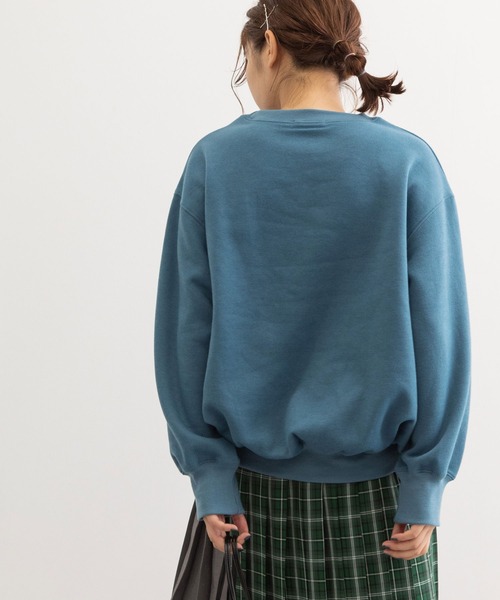 POU DOU DOU（プードゥドゥ）の「裏起毛裏毛ワイドトレーナー（Tシャツ/カットソー・レディース・ネイビー/アイボリー/ブルー/ピンク・3）」の16枚目の写真