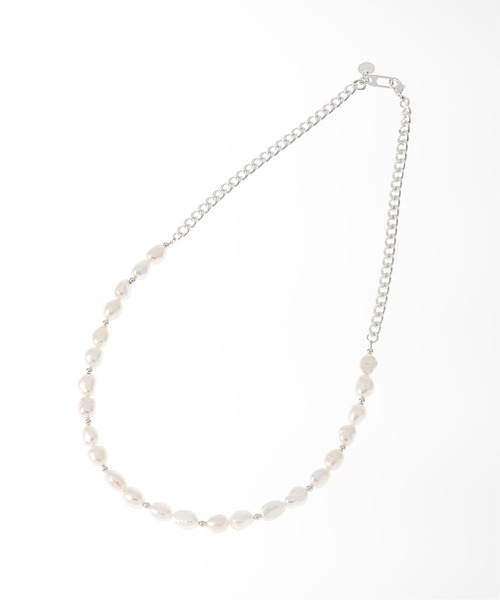 EDIFICE SELECT(エディフィスセレクト)の「【OURA / オーラ】Combination pearl necklace 01(ネックレス・メンズ・シルバー・FREE)」の3枚目の写真