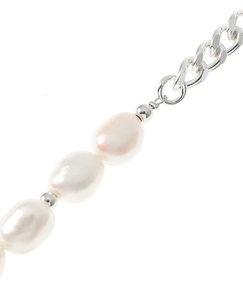 EDIFICE SELECT(エディフィスセレクト)の「【OURA / オーラ】Combination pearl necklace 01(ネックレス・メンズ・シルバー・FREE)」の6枚目の写真