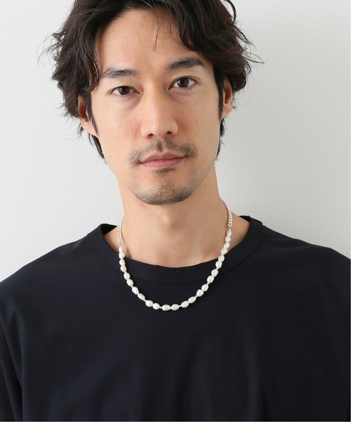 EDIFICE SELECT(エディフィスセレクト)の「【OURA / オーラ】Combination pearl necklace 01(ネックレス・メンズ・シルバー・FREE)」の4枚目の写真