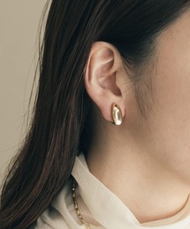 SMELLY | オーバルメタルイヤリング(イヤリング)