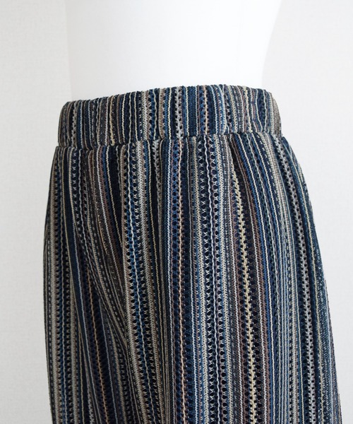 Marient（マリエント）の「メッシュストライプPT/リラックスパンツ（その他パンツ・レディース・グレー/ネイビー・FREE）」の19枚目の写真