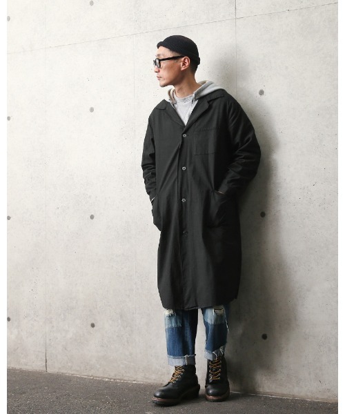 MILITARY（ミリタリー）の「実物 新品 デッドストック ロシア軍 コットンリネンコート BLACK染め（テーラードジャケット・メンズ・ブラック・L/L/S/L/L）」の10枚目の写真