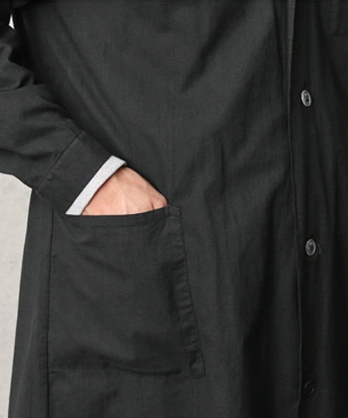 MILITARY（ミリタリー）の「実物 新品 デッドストック ロシア軍 コットンリネンコート BLACK染め（テーラードジャケット・メンズ・ブラック・L/L/S/L/L）」の16枚目の写真