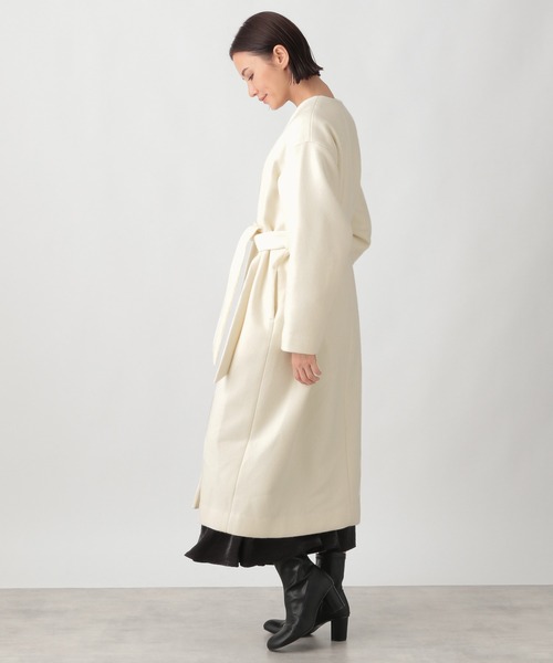 Ezick（エジック）の「【WEB限定カラーあり】ベルト付きノーカラー