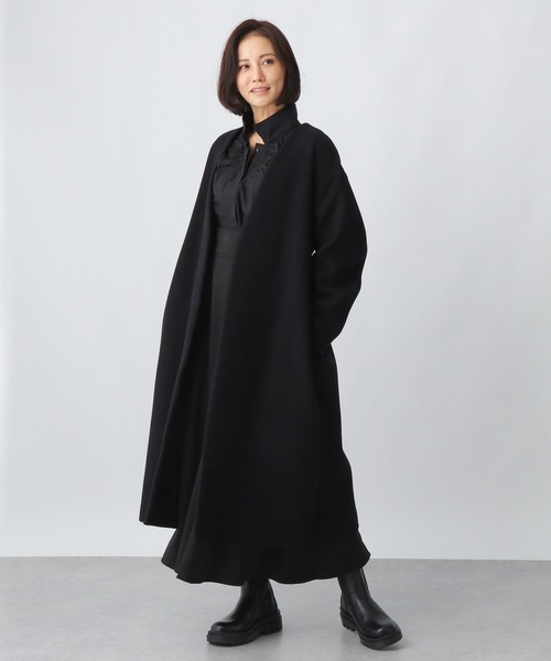 Ezick（エジック）の「【WEB限定カラーあり】ベルト付きノーカラー